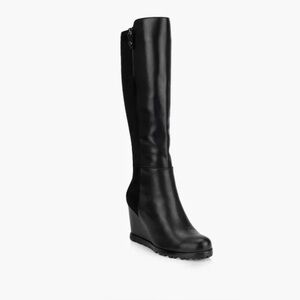 Browns ARTICA Waterproof Elegant Black Wedge Boots
